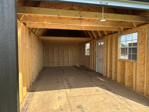 20% OFF SALE <> 12X24 Lofted Barn Garage - Ready For Delivery - Hampton Location