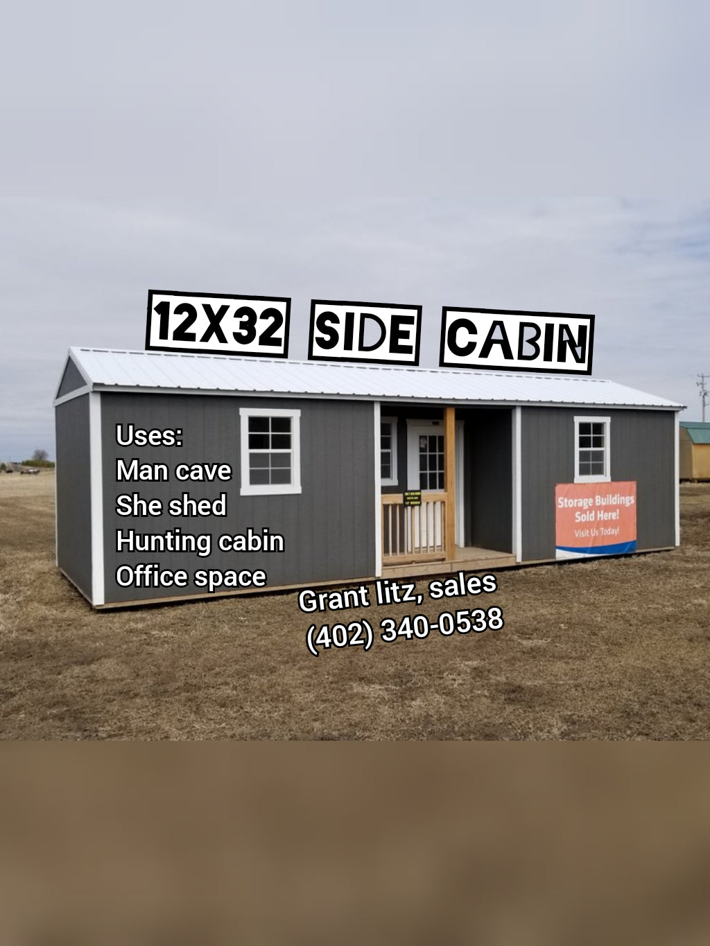Order One Like This! 12x32 Center Cabin