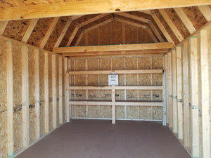 Order One Like This! 10X16 Lofted Barn With Shelving